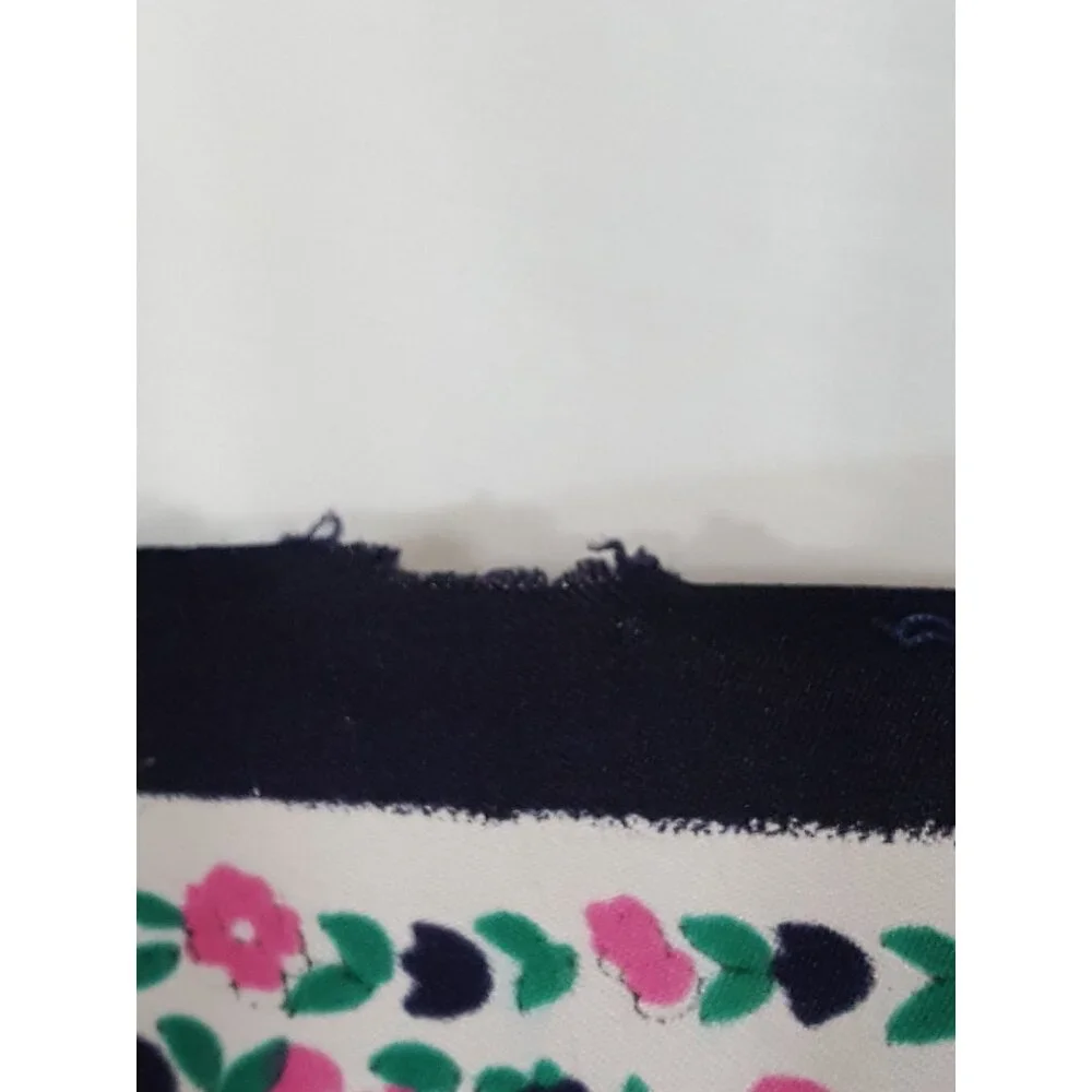 Vintage‎ Womens Scarf Square Floral blue Yellow Pink 26